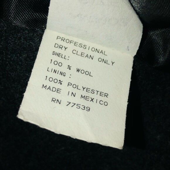 Stephanie Mathews 100% Wool Vintage Womens size 14 missy trench coat - Picture 2 of 10